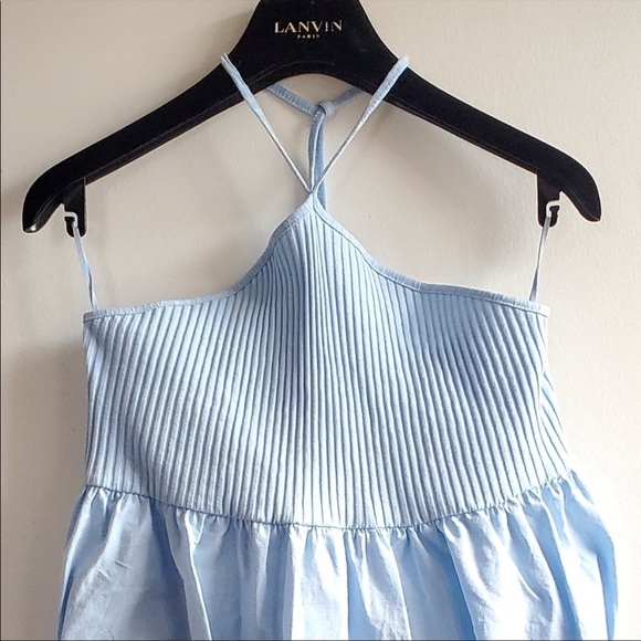NWT Zara Halter Dress light blue M - Picture 9 of 13